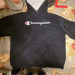 Champion Black and Gray Hoodie